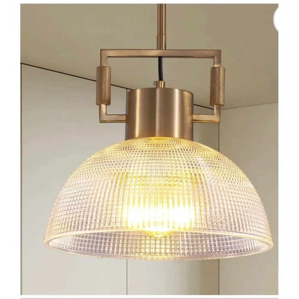 NEW Modern Gold Glass Pendant Light Fixture Kitchen Dining Room Chandelier‎
